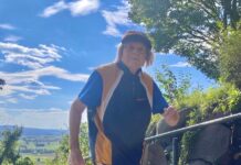 Leni Elbing erstürmt mit Ausdauer die Burg Gleiberg