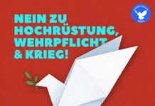 Nein zu Hochrüstung, Wehrpflicht und Krieg!