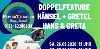 Doppelvorstellungen im Papiertheater