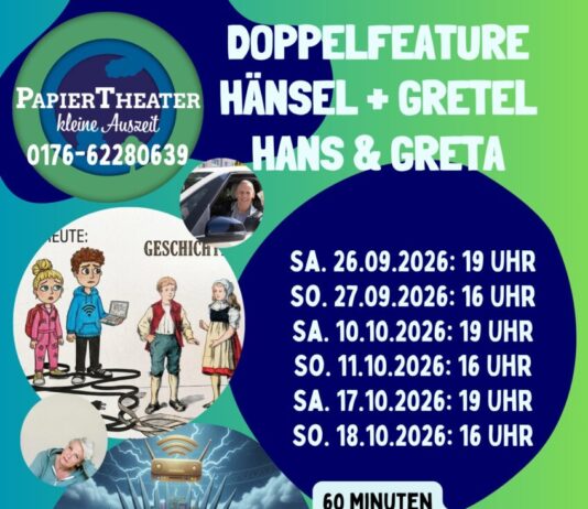 Doppelvorstellungen im Papiertheater