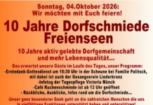 10 Jahre Dorfschmiede in Freienseen, Feier am 04.10.26