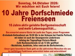 10 Jahre Dorfschmiede in Freienseen, Feier am 04.10.26