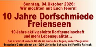 10 Jahre Dorfschmiede in Freienseen, Feier am 04.10.26
