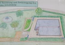 Die Neugestaltung des Holzheimer Schimmbades erläuterte Schwimmbadbeauftragter Ewald Seidler im Ortsbeirat