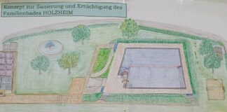 Die Neugestaltung des Holzheimer Schimmbades erläuterte Schwimmbadbeauftragter Ewald Seidler im Ortsbeirat