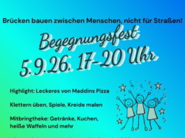 Begegnungsfest “Brücken bauen zwischen Menschen, nicht für Straßen” am 5.9. in Hattenrod