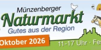 Am Sonntag, 11. Oktober 2026, Naturmarkt in Münzenberg