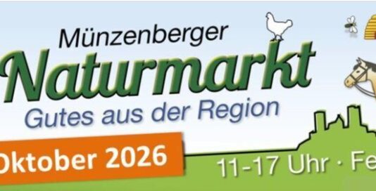 Am Sonntag, 11. Oktober 2026, Naturmarkt in Münzenberg