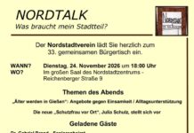 33. Bürgertisch Nordtalk im Nordstadtzentrum