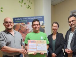 SPD Ortsverein Wieseck übergibt Spende an das Ambulante Kinder- und Jugendhospizzentrum